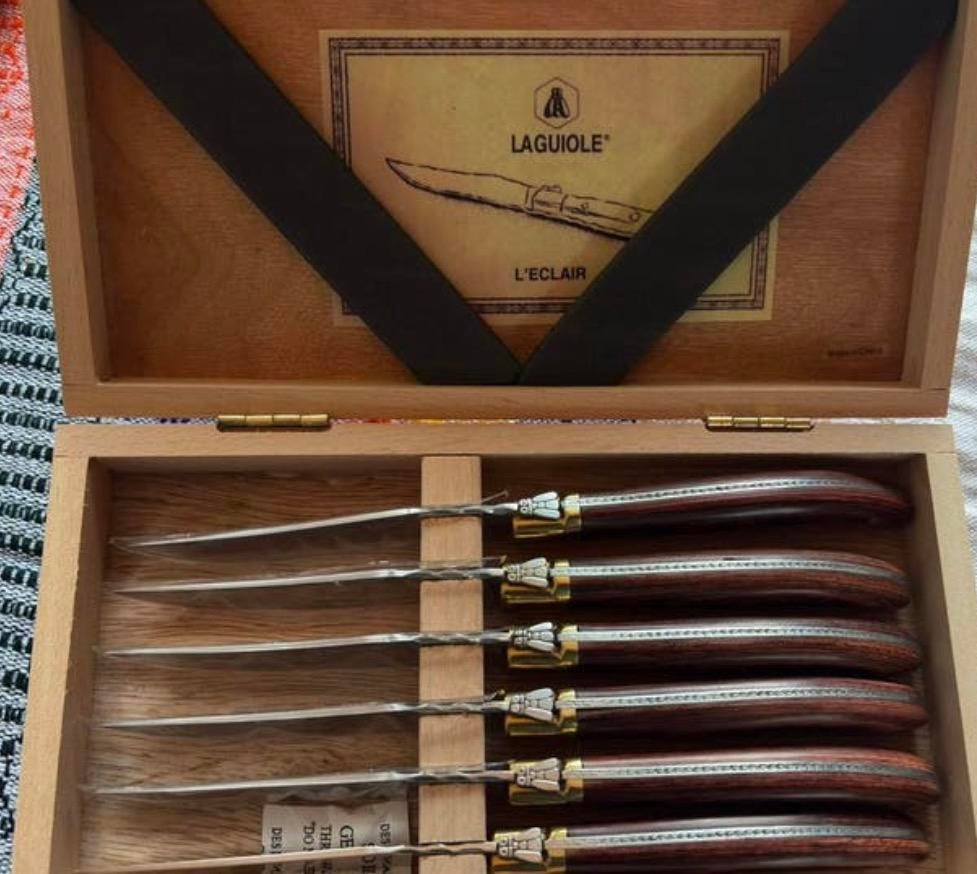 Laguiole Steakmessen 6 stuks, Ophalen, Nieuw