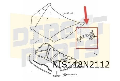 Nissan Qashqai Motorkapscharnier Rechts Origineel! 654004EA0, Neuf, -, -, Nissan