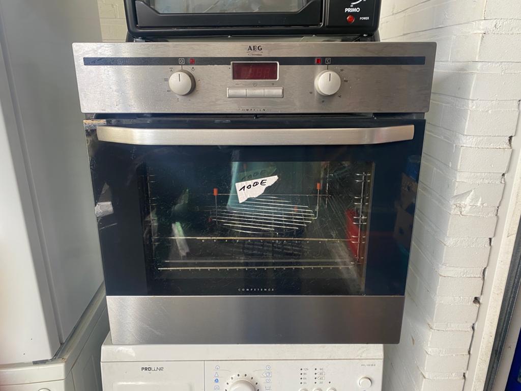 AEG inbouwoven – heteluchtoven – inox – degelijk toestel, Elektronische apparatuur, Ophalen, Gebruikt, AEG, Heteluchtoven