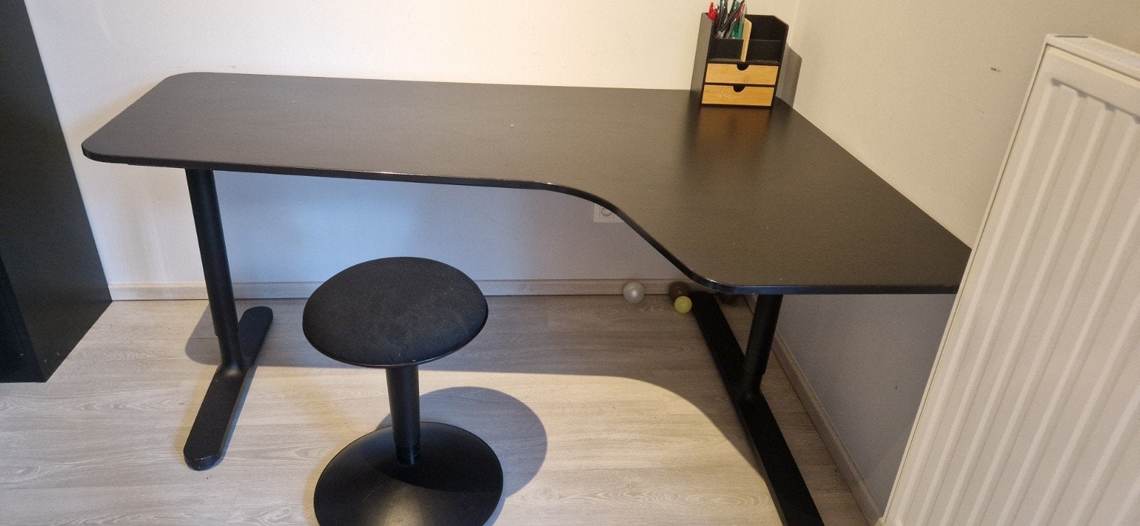Bureau avec chaise, Maison & Meubles, Bureaux, Enlèvement, Noir, Bureau d'angle