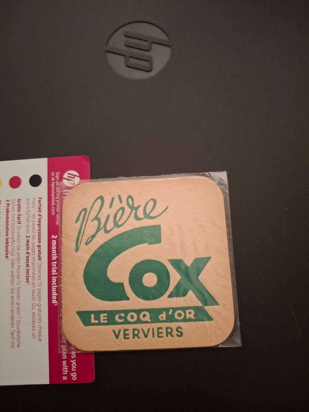 Oud bierviltje le coq d'or verviers, Verzamelen, Biermerken, Ophalen of Verzenden
