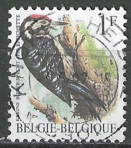 Belgique 1990 - Yvert/OBP 2349 - Buzin - Pic tacheté (ST), Envoi, Affranchi, Oblitéré, Véhicules
