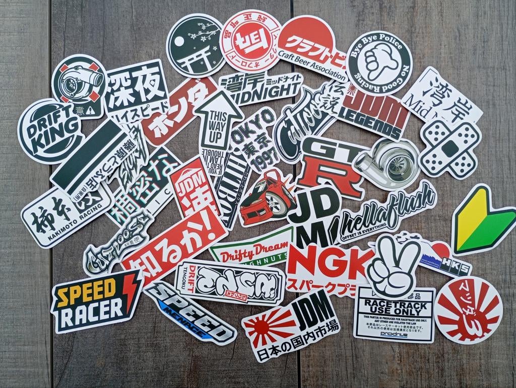 Lot stickers JDM, Ophalen of Verzenden