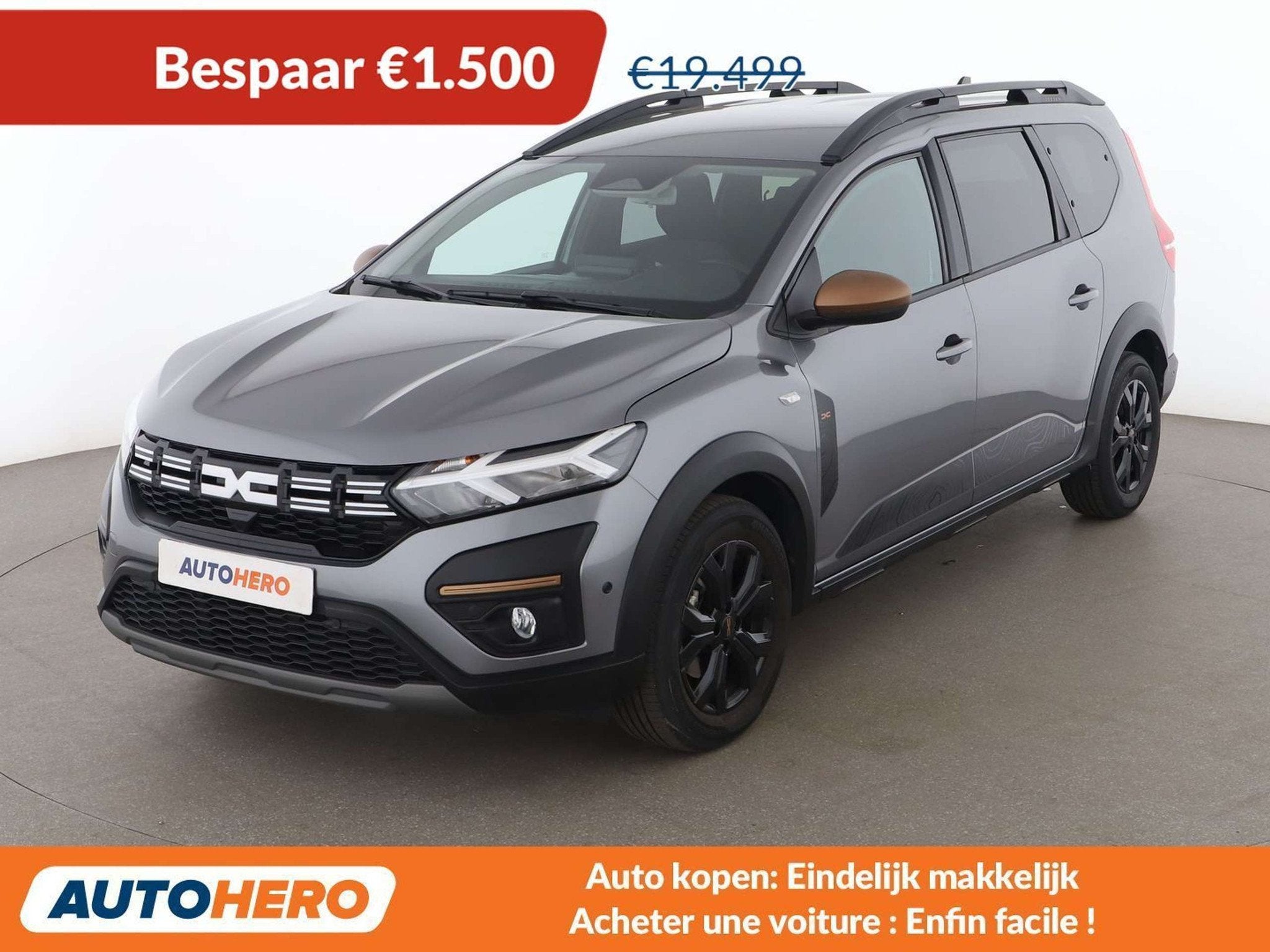 Dacia Jogger 1.0 TCe Extreme (bj 2024), Auto's, Voorwielaandrijving, Stof, Gebruikt, Zwart
