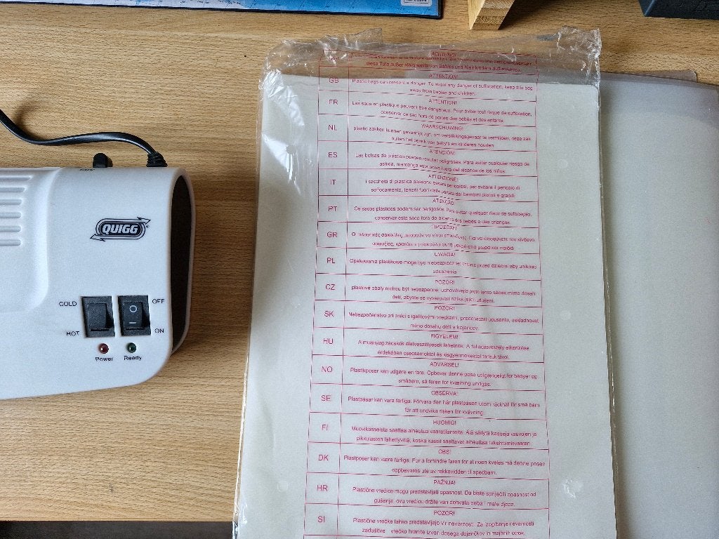 Plastifiant A4 OL 289 Quigg, Enlèvement ou Envoi, Comme neuf