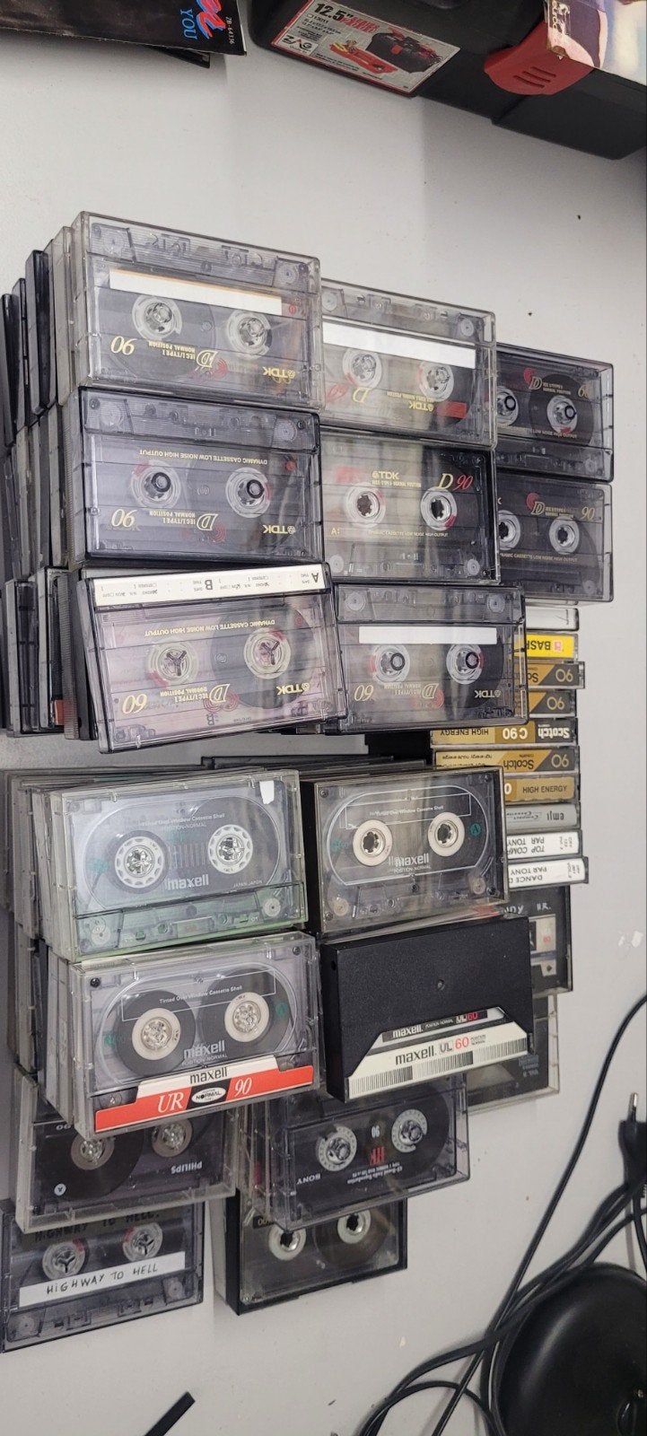 cassettes audio, Enlèvement