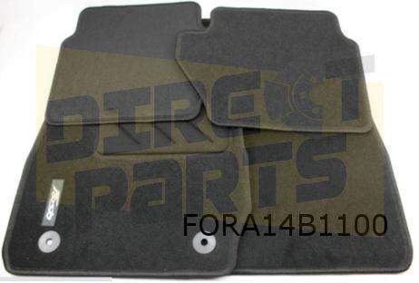 Ford Fiesta VI (2/11-3/17) mattenset (4x) naaldvilt tekst "F, -, Verzenden, -, Nieuw
