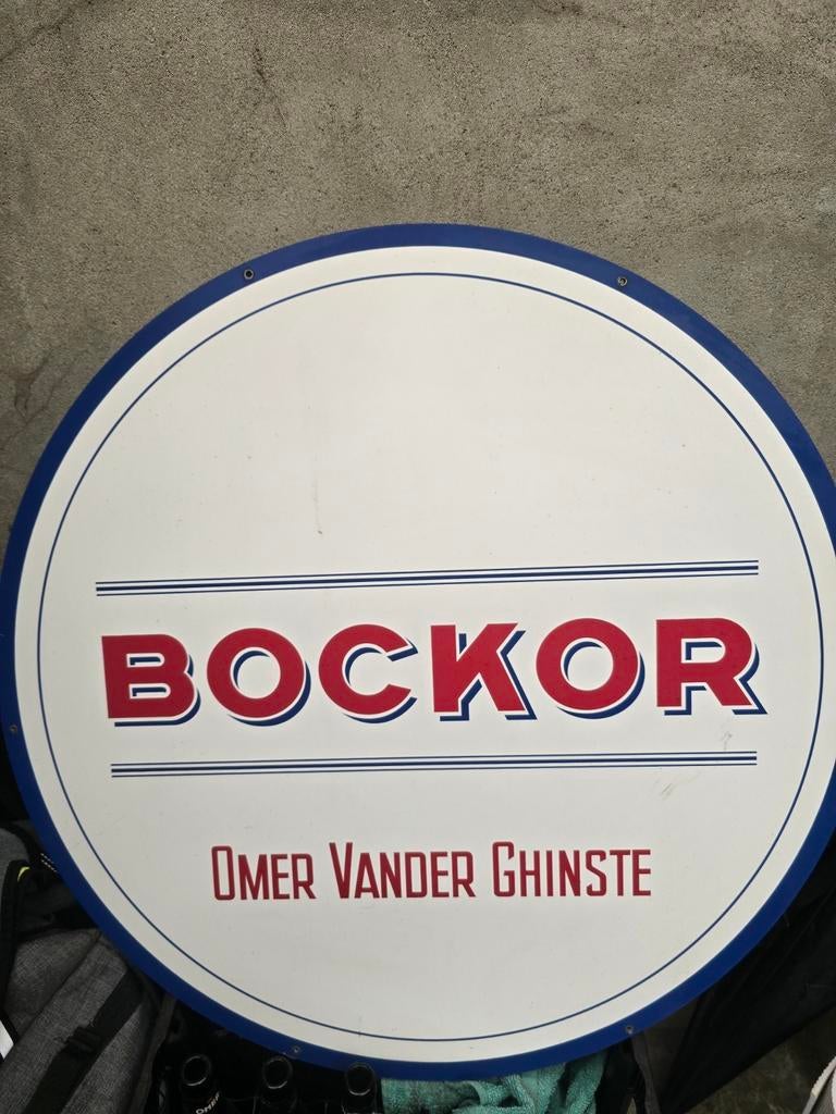 Mooi bord van Bockor van omer vander ghinste, Ophalen, Zo goed als nieuw, Reclamebord, Plaat of Schild