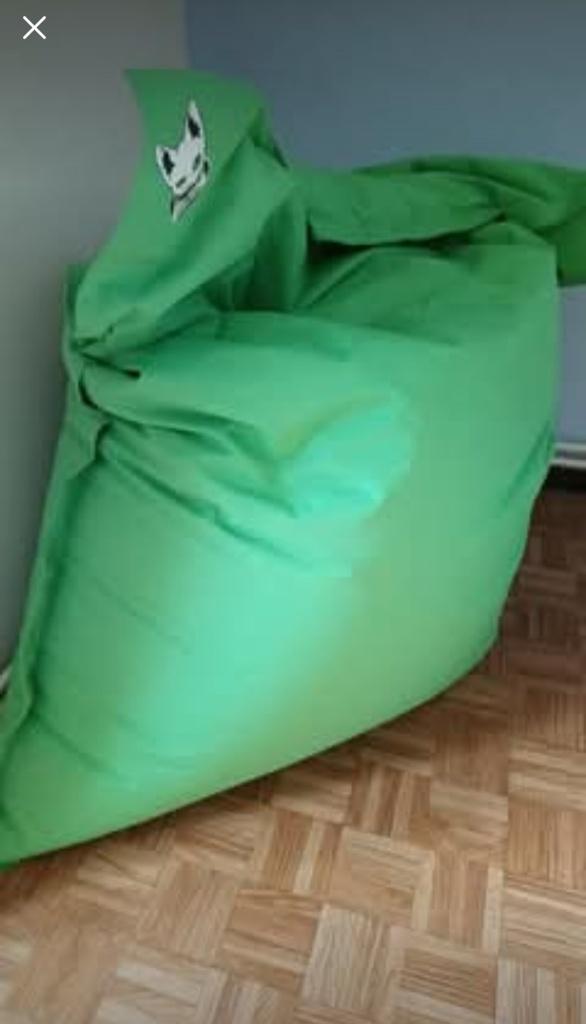 Grote zitzak, Huis en Inrichting, Zitzakken, Ophalen, Zo goed als nieuw, Groen, Zitzak