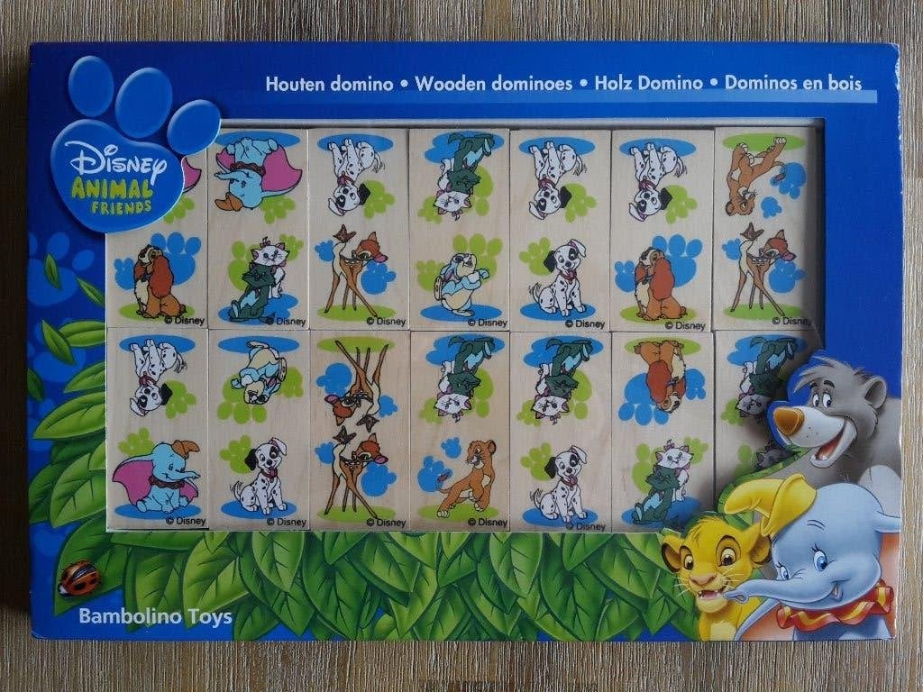 Splinternieuwe houten domino van Disney, o.a. Bambi, Dombo,…, Ophalen of Verzenden, Nieuw