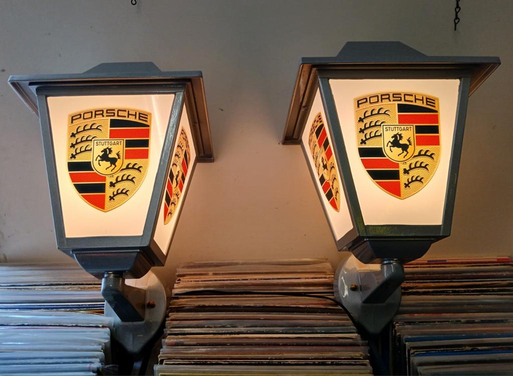 Lanterne avec logo Porsche .911 éclairage extérieur, Collections, Marques & Objets publicitaires, Enlèvement ou Envoi