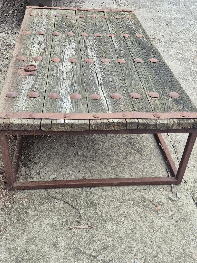 Salontafel, Ophalen, Gebruikt, 50 tot 100 cm, Landelijk - stoer