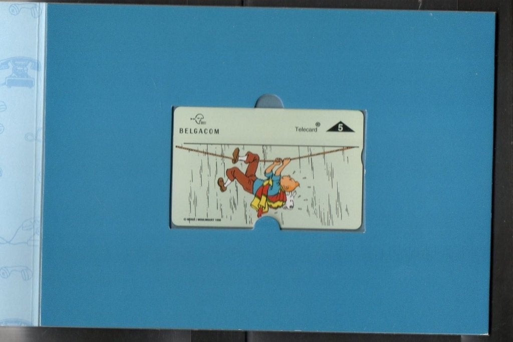 TINTIN Carte téléphonique Belgacom n6/6 Le temple du soleil, Enlèvement