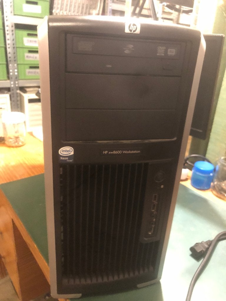 HP xw8600 workstation, Intel Xeon, Enlèvement, SSD, 2 à 3 Ghz