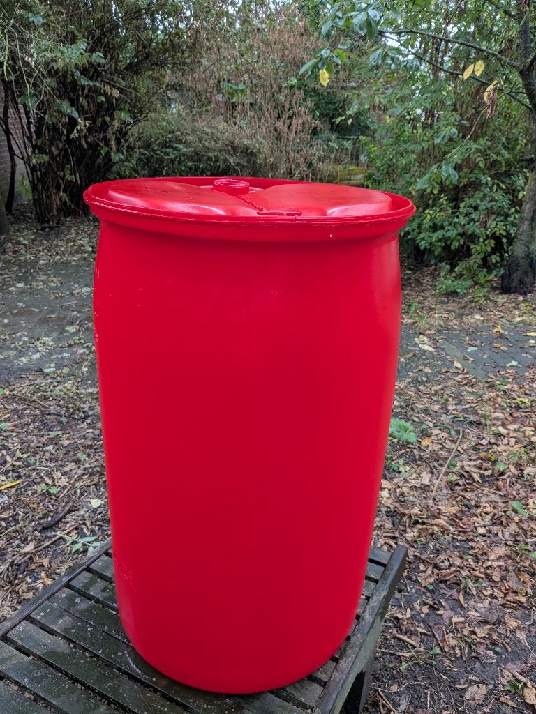 Bondelvat 220 liter 2 schroefgaten, Ophalen