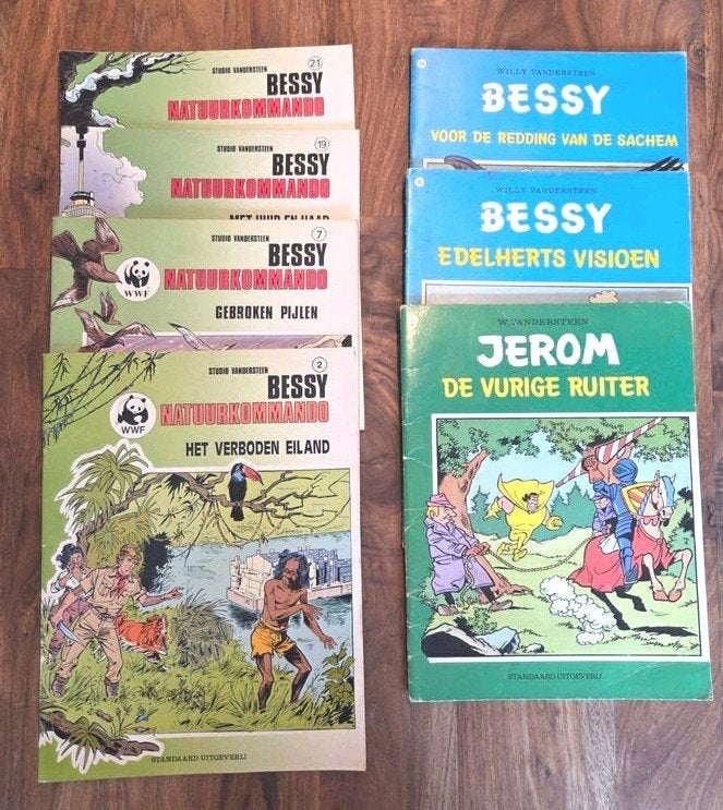 Lotje Vandersteen strips - Bessy, Bessy Natuurkommando & Jer, Boeken, Stripverhalen, Ophalen