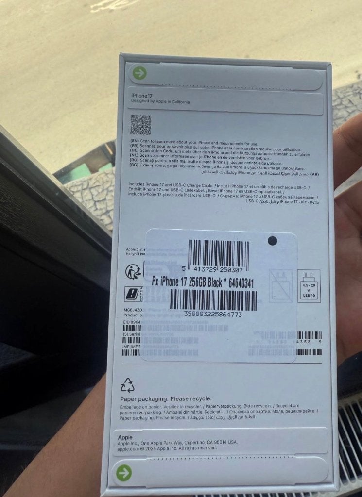 iPhone 17 256GB, Enlèvement ou Envoi, Autres modèles, Sans abonnement, 100 %