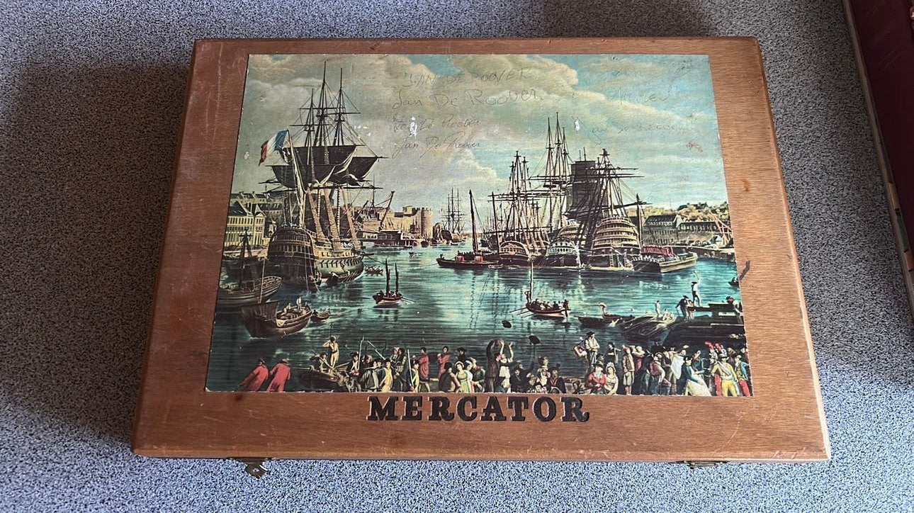 Houten doos Mercator, Collections, Articles de fumeurs, Briquets & Boîtes d'allumettes, Enlèvement