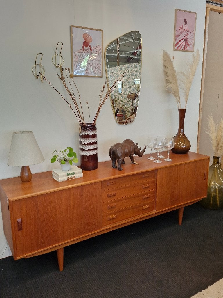 Deens Design teakhouten sideboard – Clausen & Søn, Ophalen, Gebruikt, Teakhout, Vintage