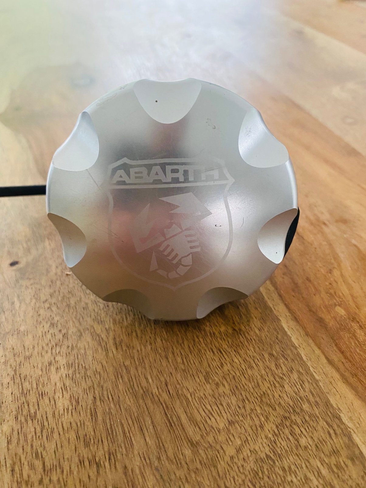 Abarth 595 aluminium tankdop, Ophalen, Gebruikt, Fiat