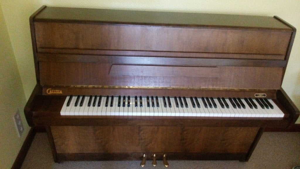 Piano droit, Musique & Instruments, Pianos, Enlèvement, Utilisé, Brun, Piano