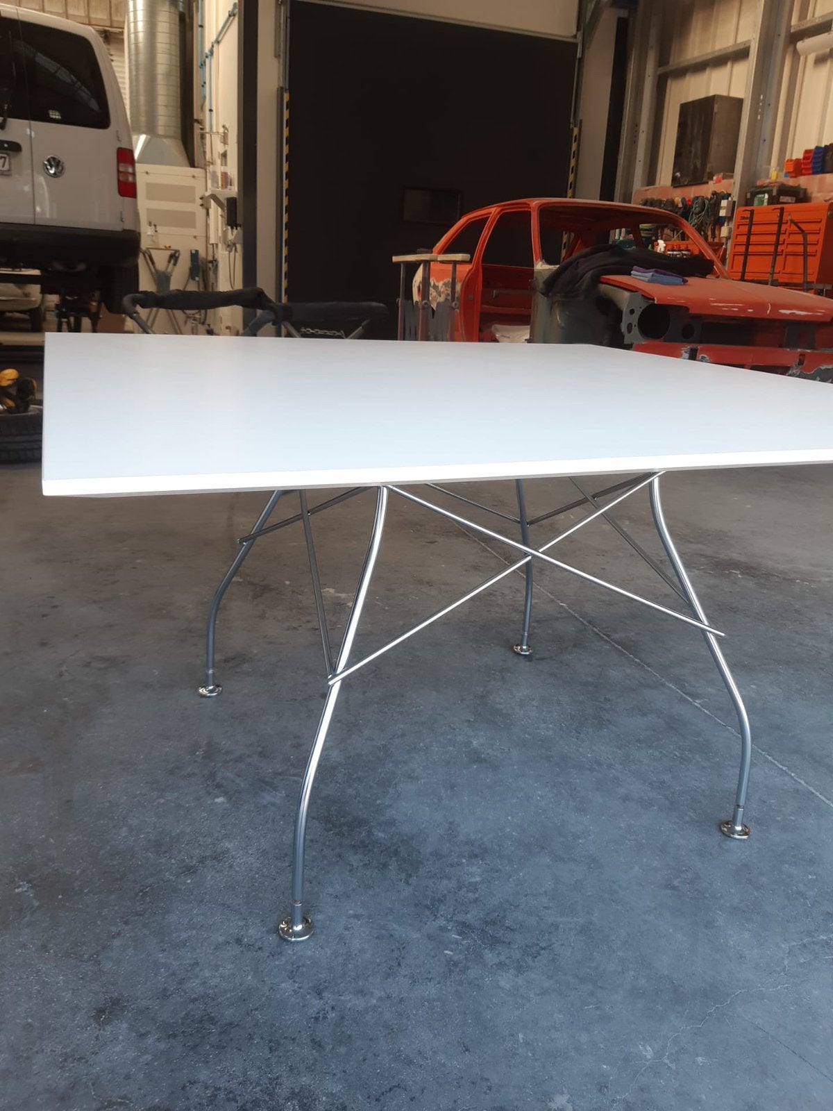 Kartell Designtafel vierkant, Enlèvement, Comme neuf, Carré, 100 à 150 cm