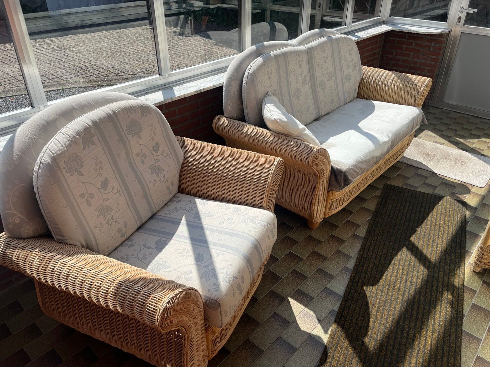 Rieten salon, Tuin en Terras, Ophalen, Gebruikt