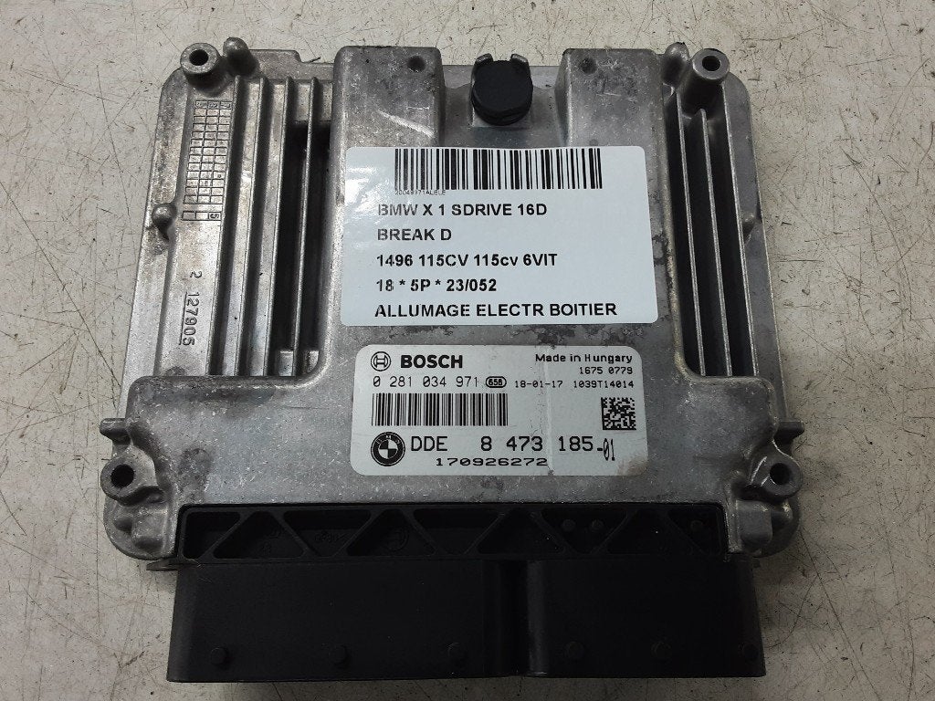 ONTSTEKINGSMODULE BMW X1 (F48) (8473185-01), Gebruikt, Mevr. I. Hauben, BMW, Rue de l'Espoir 34 34
4030  GRIVEGNÉE, BE
