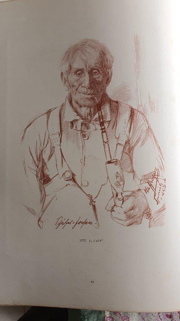 Antiek Kunst Boek staat helemaal vol met prenten en foto,s, Ophalen, Diversen