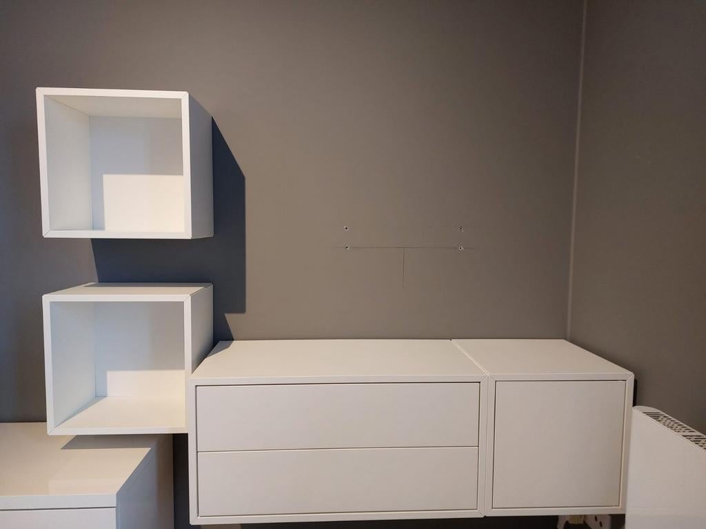 Ensemble meubles EKET blanc -IKEA – comme neuf – à saisir !, Enlèvement, Comme neuf