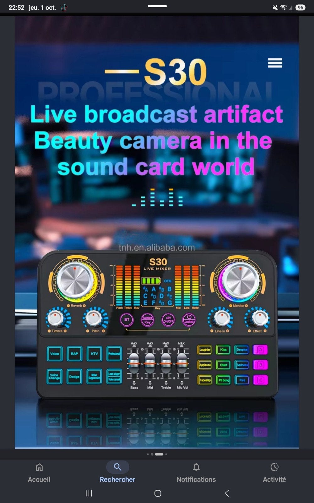 table de mixage pour streaming pc, smartphone, état neuf, Ophalen of Verzenden, Zo goed als nieuw