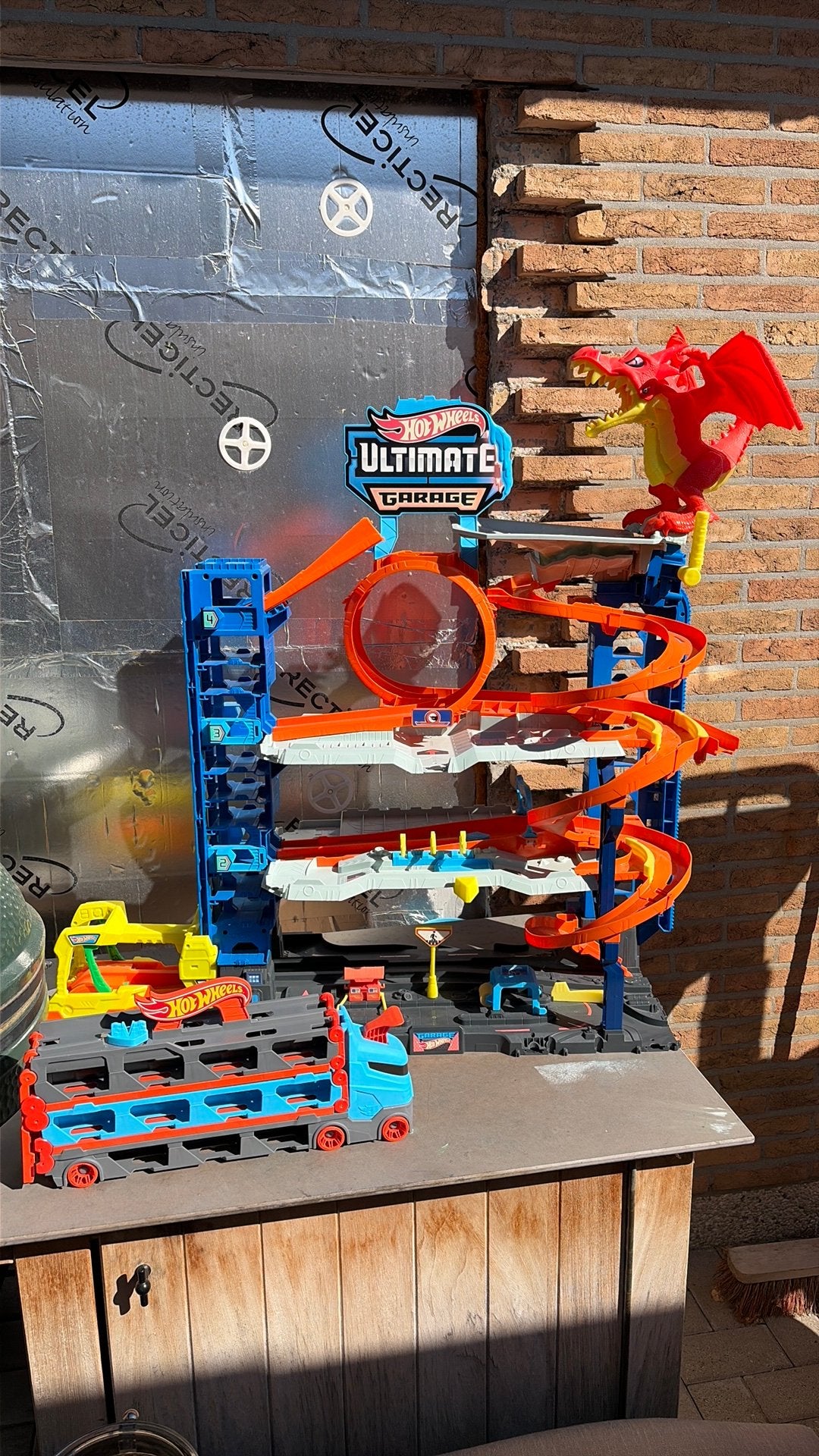 Hotwheels speeltoren, Ophalen, Zo goed als nieuw, Hot Wheels