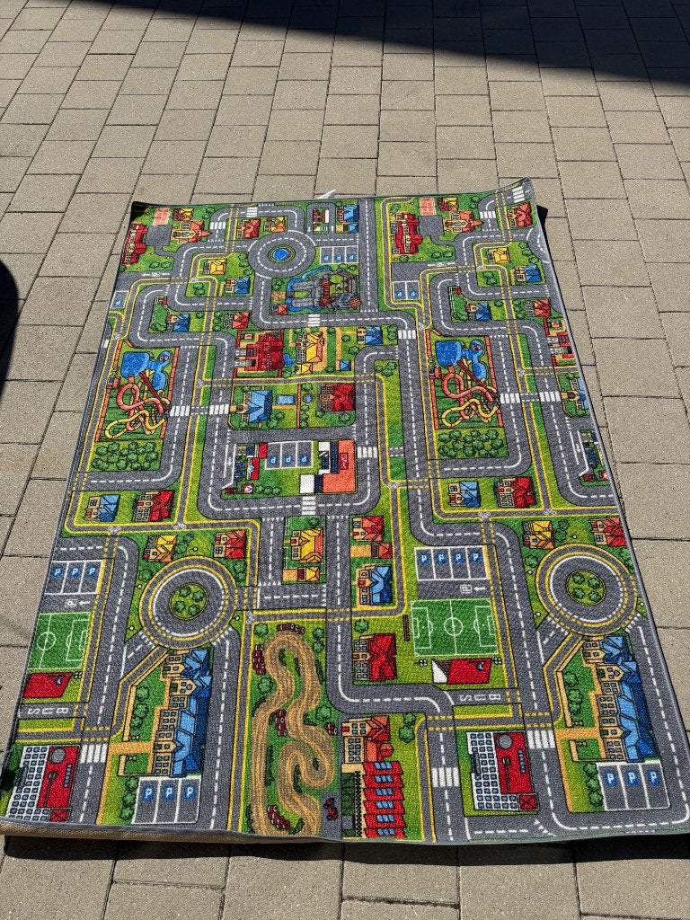 Kinderspeeltapijt met stratenplan, Kinderen en Baby's, Ophalen, Gebruikt, Overige merken, Overige typen