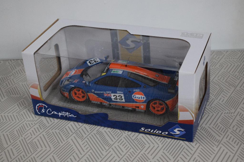 Miniatuur 1:18 nieuw solido mc laren F1 GTR 24H le mans 1996, Hobby en Vrije tijd, Modelauto's | 1:18, Ophalen of Verzenden, Nieuw