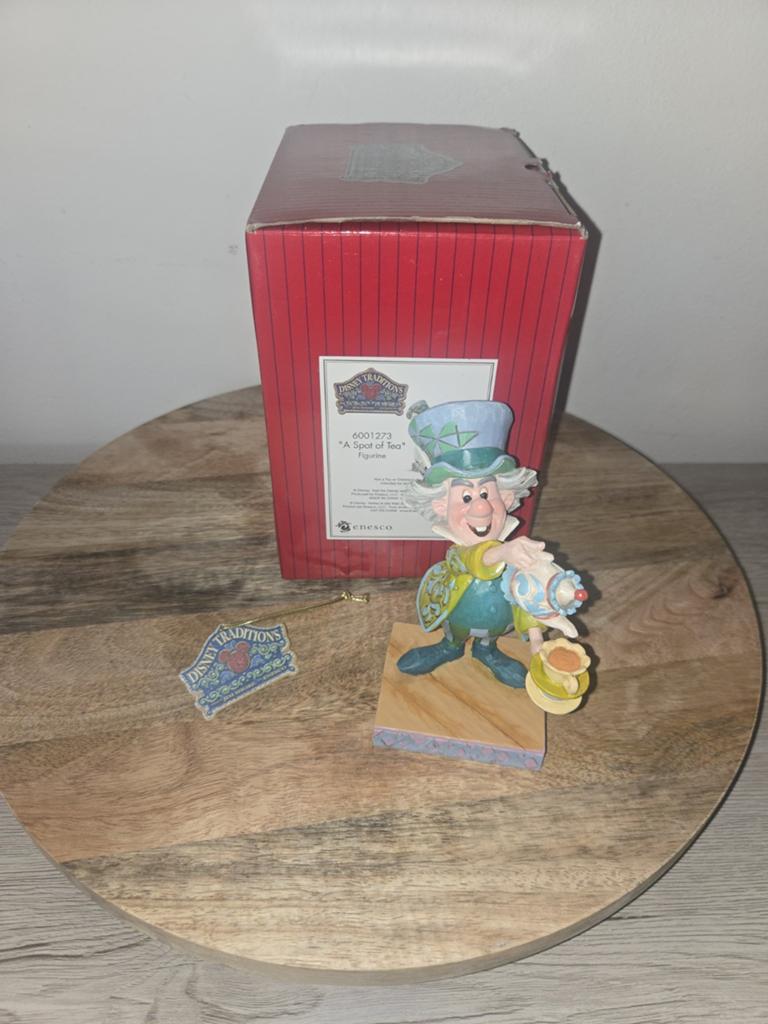 Disney Traditions “A Spot of Tea” Mad Hatter + Original Box, Ophalen of Verzenden