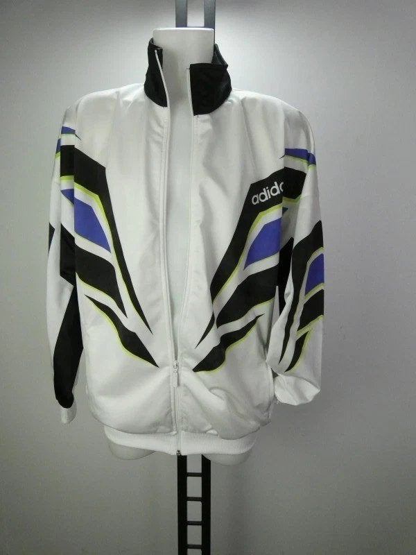 Vintage Adidas Trefoil Track Trainingsjas Jaren 80/90 Maat L, Kleding | Heren, Sportkleding, Zo goed als nieuw, Maat 52/54 (L)