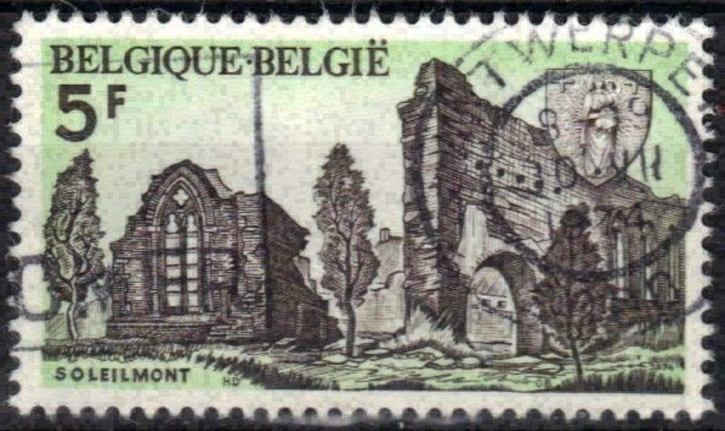 Belgique 1974 - Yvert 1712/OBP 1720 - Abbaye de Gilly (ST), Envoi, Affranchi, Oblitéré