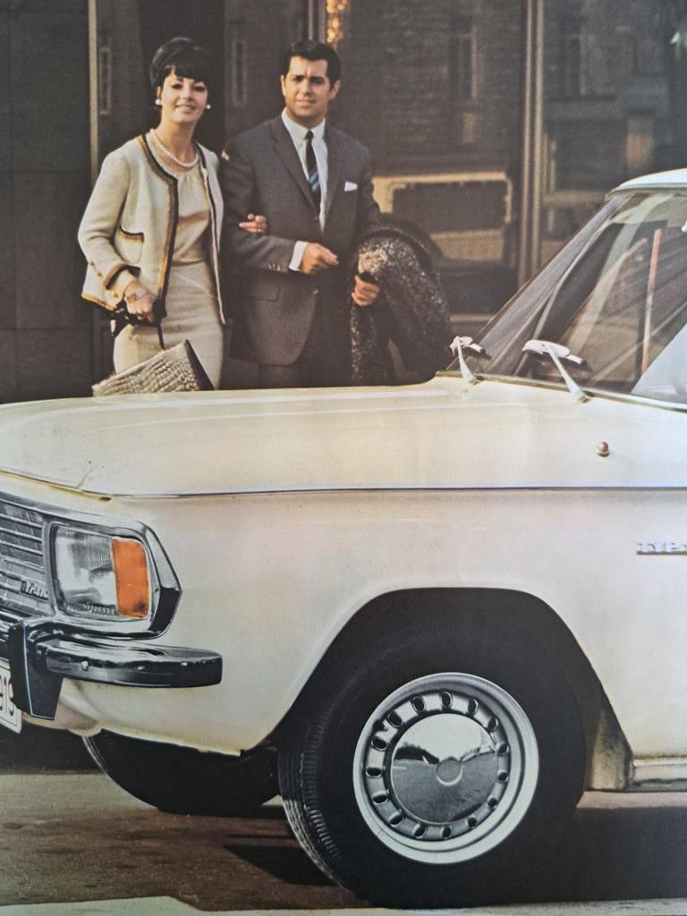 NSU TYP110 - originele reclameposter - 1965 - 47x70 cm - B2, Auto diversen, Overige Auto diversen, Ophalen of Verzenden