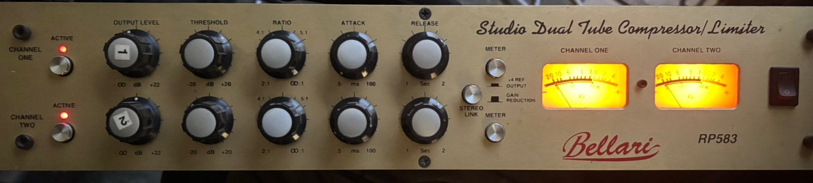 Bellari stereo buizen compressor/ limiter, Ophalen of Verzenden, Zo goed als nieuw, Compressor