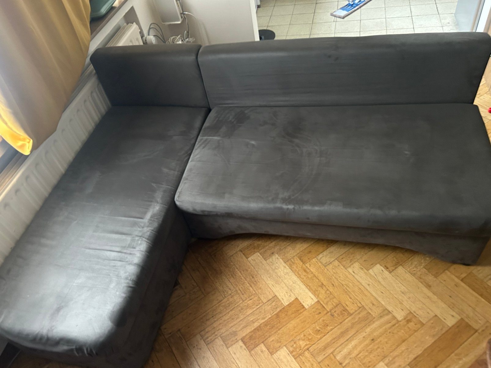 Urgent canaper lit a vendre, Enlèvement, Utilisé, Deux personnes