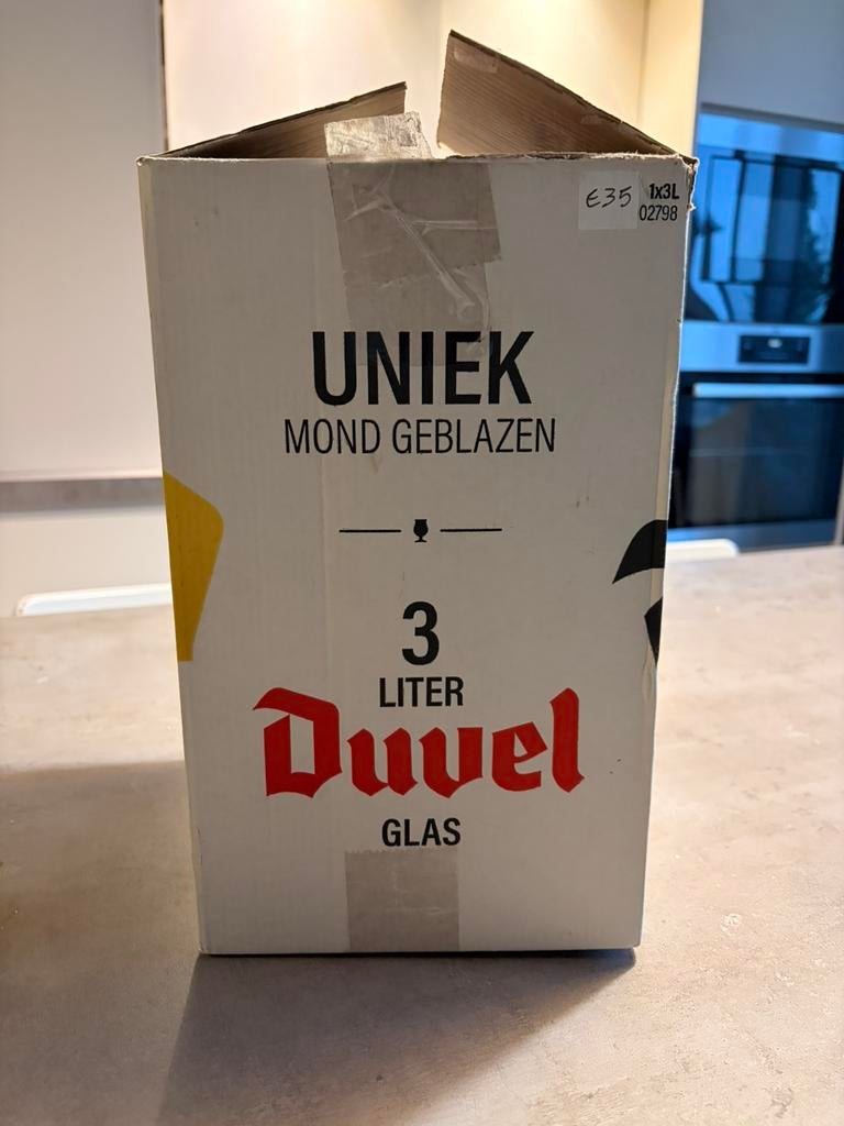 3L glas duvel., Ophalen, Zo goed als nieuw