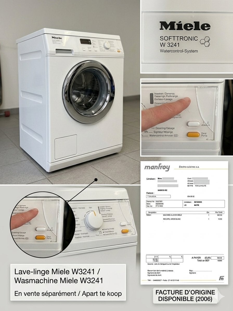 Lave-linge Miele Softtronic W3241, Electroménager, Lave-linge, Enlèvement, Utilisé