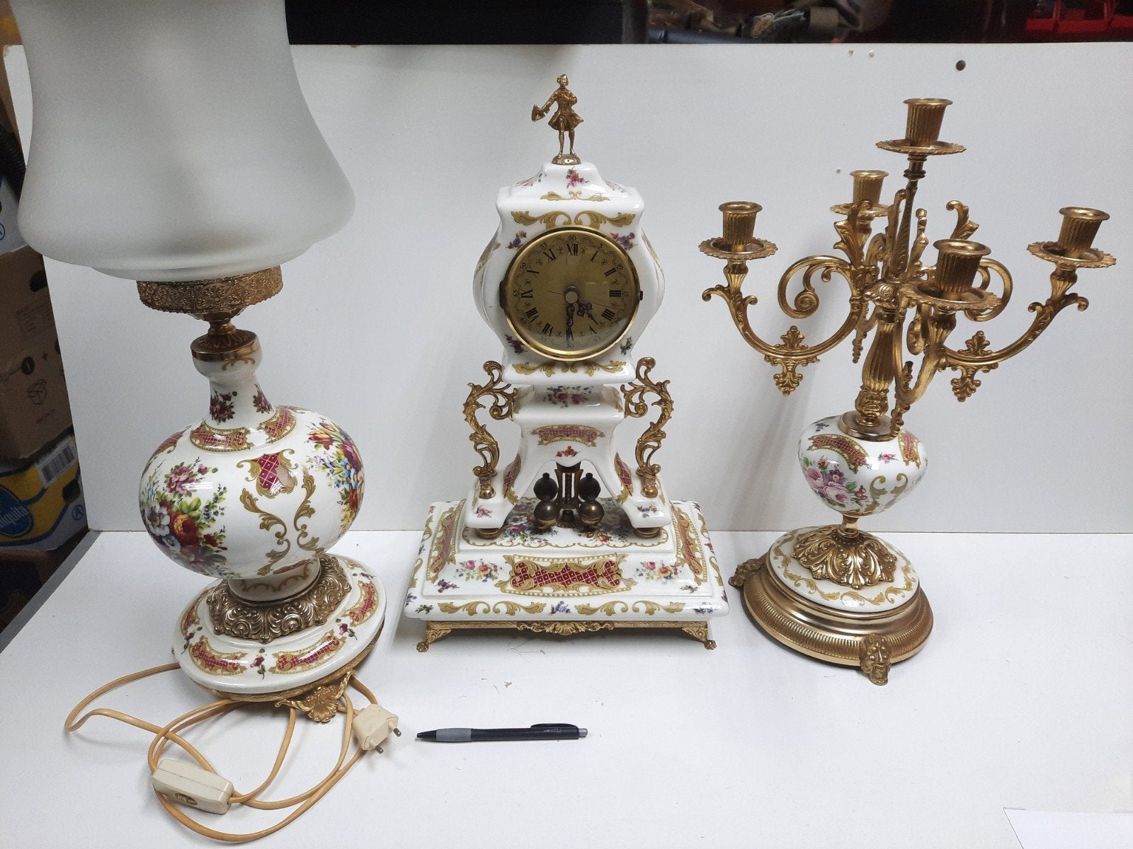 3 verschillende "Ceramiche Alfa" schouwstukken, Ophalen, Keramiek of Aardewerk