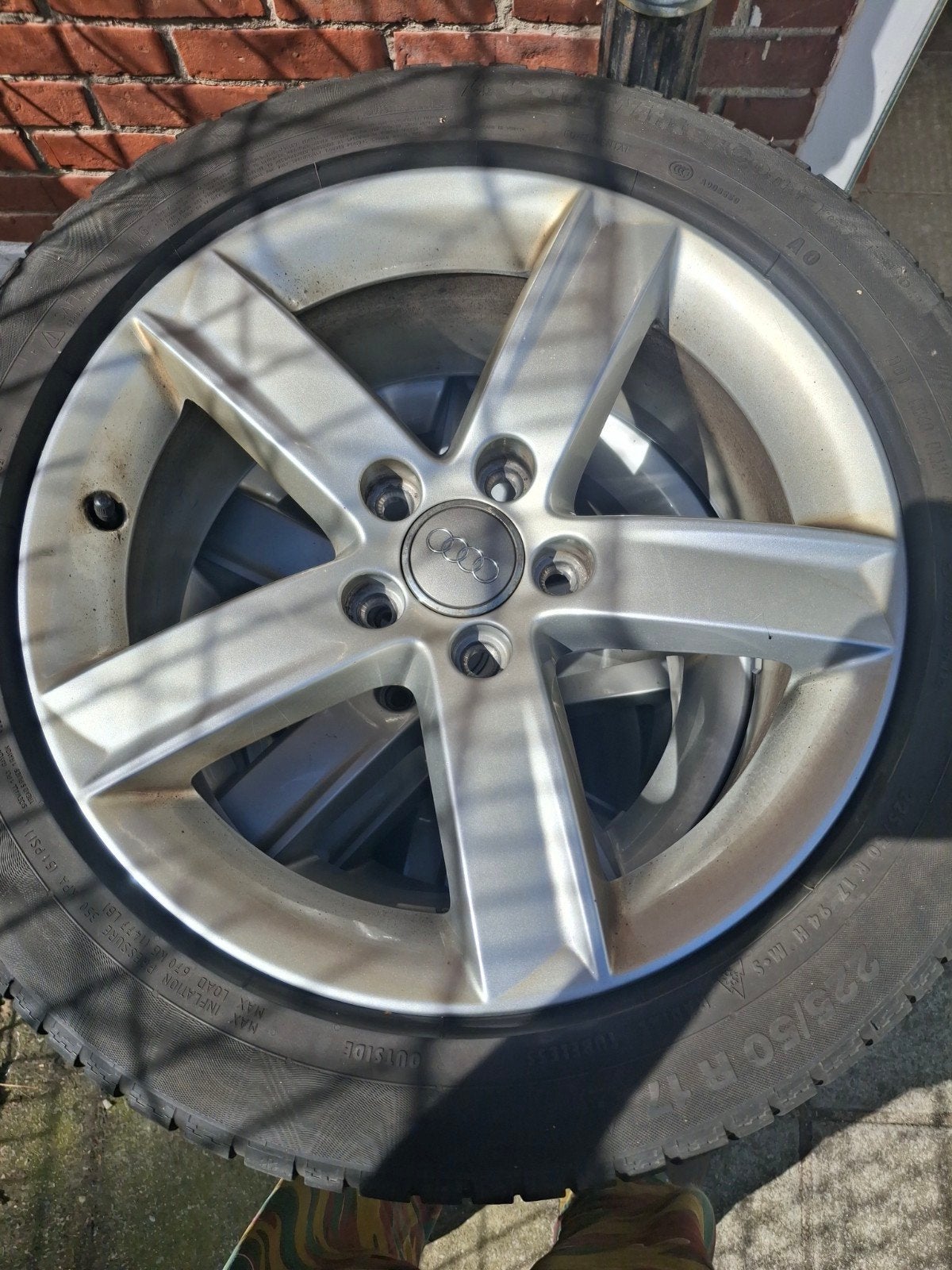 4 audi banden op velg, Ophalen, Gebruikt, Audi