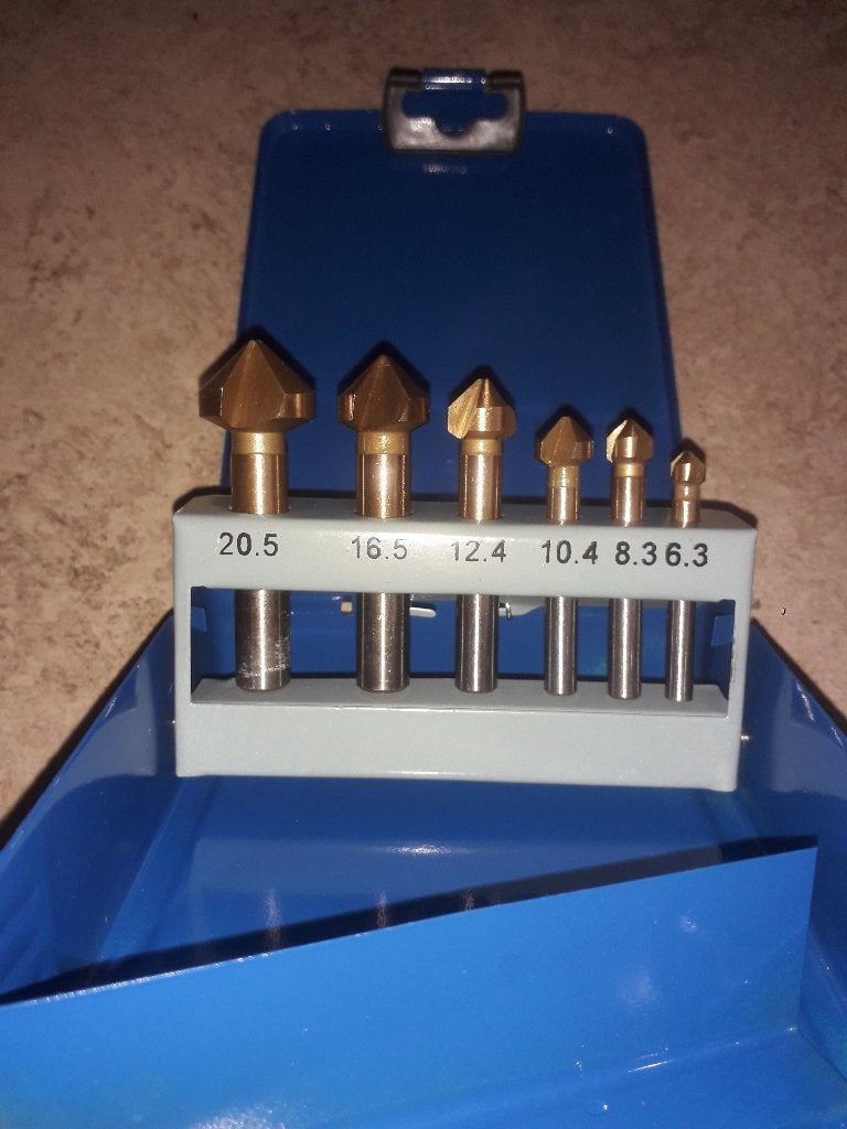 6 delig verzinkboren set van HBM, Bricolage & Construction, Enlèvement, Neuf, Jeu d'outils