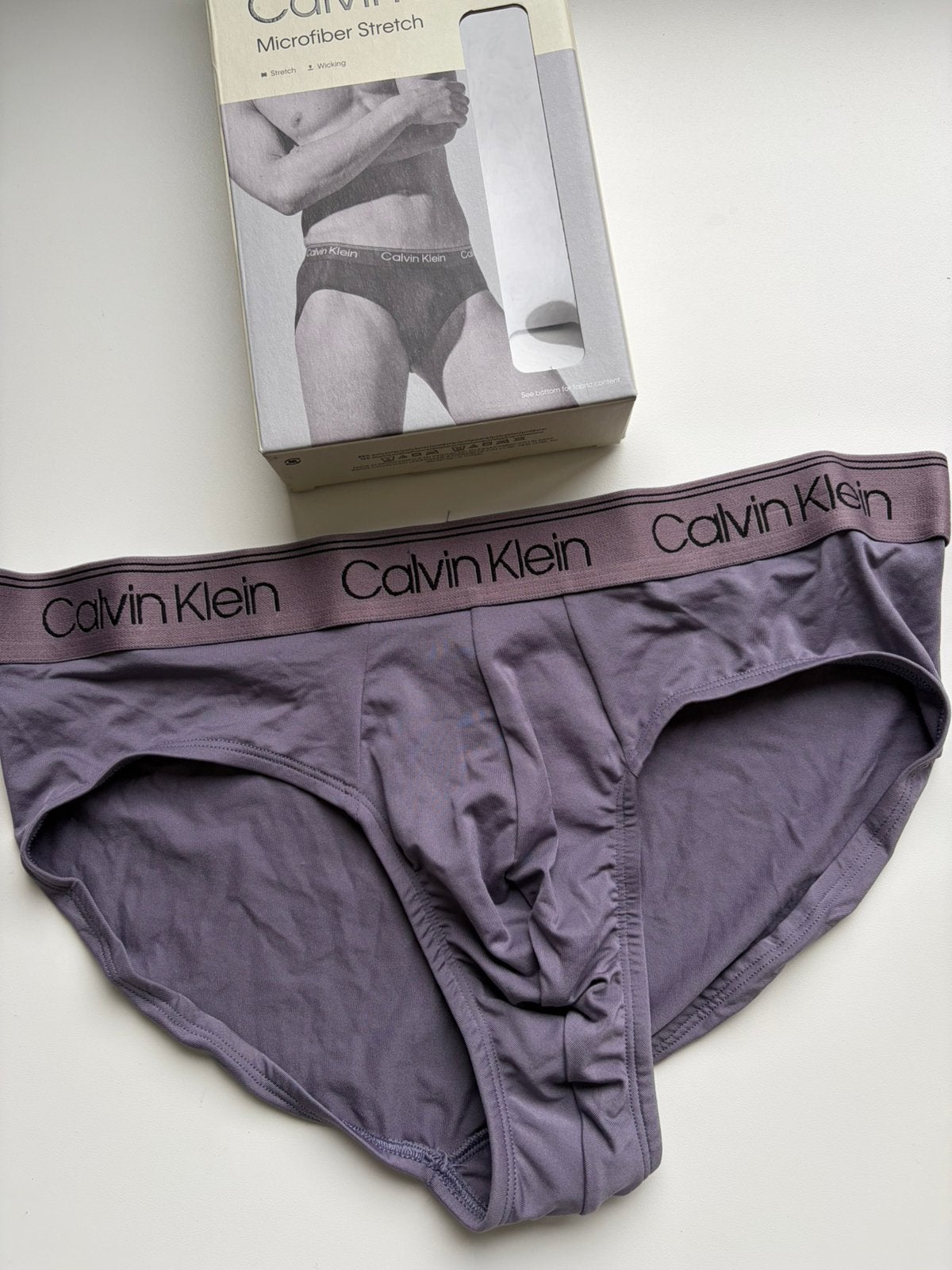 Calvin Klein Microfiber Slip, Kleding | Heren, Ondergoed, Verzenden, Grijs, Slip