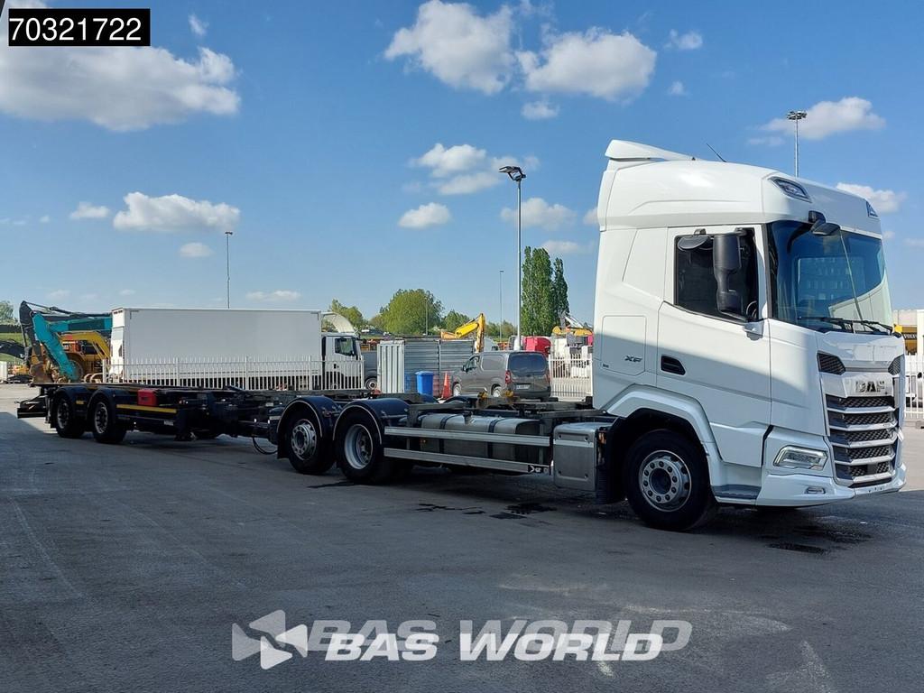 DAF XF XF 480 6X2 Combi BDF Full Air suspension Lift-Axle Au, Auto's, Vrachtwagens, Automaat, Stof, Euro 6, Wit