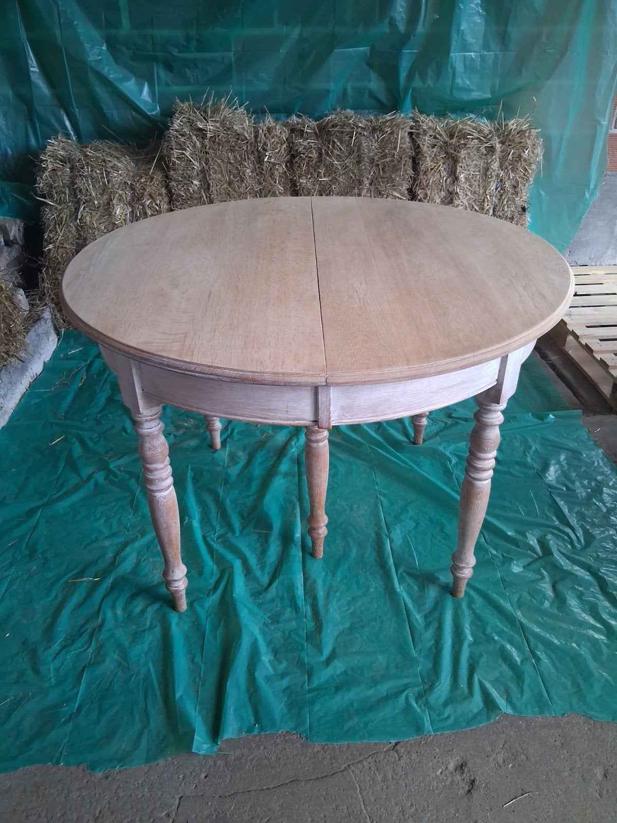 table en bois avec 6 chaises, Antiquités & Art, Enlèvement