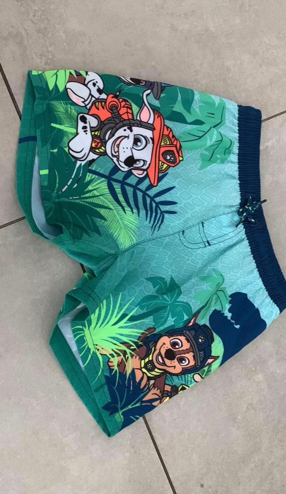 Broek/zwembroek 122-128 nieuw paw patrol, Enlèvement, Comme neuf, Maillot de bain