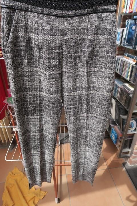 Broek nieuw grijs zwart Explosion mt 42, Kleding | Dames, Zwart, Maat 42/44 (L), Nieuw, Ophalen of Verzenden